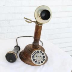 Opis 1921 cable wood desktop phone - 3651468