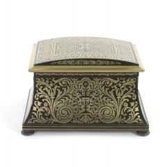 Opulent Ebony Brass Boulle Marquetry Stationery Box George IV 19th Century  - 2178110