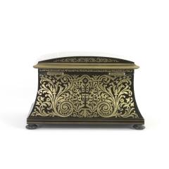 Opulent Ebony Brass Boulle Marquetry Stationery Box George IV 19th Century  - 2178115