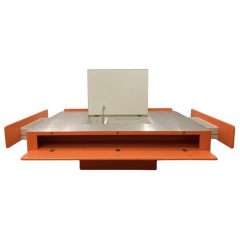 Orange Caori Coffee Table by Vico Magistretti for Gavina Italy 1960s - 3753355