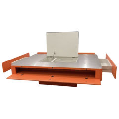 Orange Caori Coffee Table by Vico Magistretti for Gavina Italy 1960s - 3753357