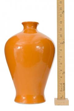 Orange Glazed Ceramic Vase - 4674078