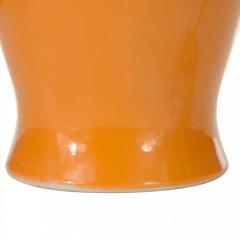 Orange Glazed Ceramic Vase - 4674079