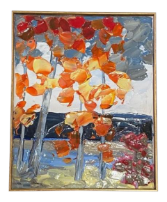 Orange Leaves Oil Painting by Richard Riverin - 2008439