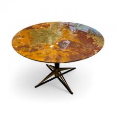 Orange Onyx Table by Italian Design 50s - 4106594