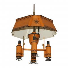 Orange Tole Chandelier - 2297668