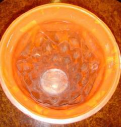 Orange and White Lorraine Vase - 1370512