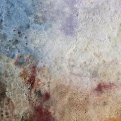 Orazio De Gennaro Terra Bruciata Scorched Earth 57 Small Purple and Blue Abstract Landscape - 3819090