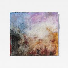 Orazio De Gennaro Terra Bruciata Scorched Earth 57 Small Purple and Blue Abstract Landscape - 4270096