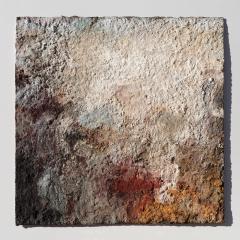 Orazio De Gennaro Terra Bruciata Scorched Earth Small Abstract Painting with Raw Pigments - 3822546