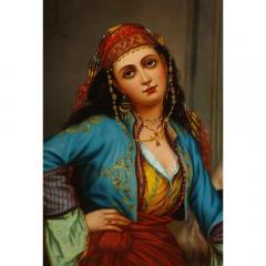 Oregon Wilson Gypsy Dancer Orientalist Oil Painting - 1174936