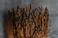 Organic Artisan Wall Sconce France 20th Century - 4150020