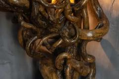 Organic Artisan Wall Sconce France 20th Century - 4150028