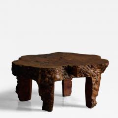 Organic Burl Wood Coffee Table France 1950s - 4454464