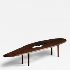 Organic Modern Coffee Table with Natural Void France Mid 20th Century - 4508177