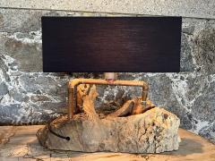 Organic Modern Design Table Lamp Driftwood With Copper Tubes Austria 2022 - 3524904