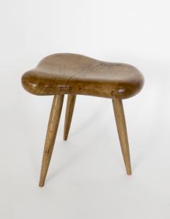 Organic Modern French Oak Stool or Side Table - 1220513