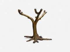 Organic Modern Gilt Metal Faux Bois Table Base United States 21st c  - 4249827