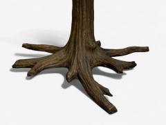 Organic Modern Gilt Metal Faux Bois Table Base United States 21st c  - 4249832