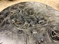 Organic Modern Round Black Coffee Table Special Lacquered Suar Wood IDN 2025 - 4319847