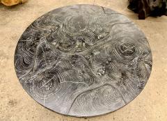 Organic Modern Round Black Coffee Table Special Lacquered Suar Wood IDN 2025 - 4319850