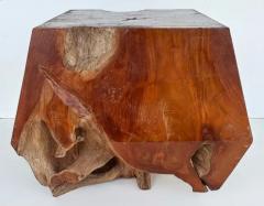 Organic Modern Studio Teak Side Occasional Drinks Table Weathered - 3780559