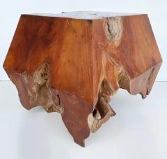 Organic Modern Studio Teak Side Occasional Drinks Table Weathered - 3780561