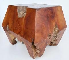 Organic Modern Studio Teak Side Occasional Drinks Table Weathered - 3780565