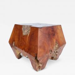 Organic Modern Studio Teak Side Occasional Drinks Table Weathered - 3782125