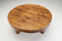 Organic Oak Coffee Table with Three Legs Europe ca 1950s - 2721791