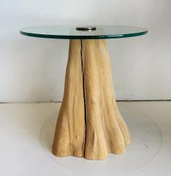 Organic Post modern Wooden Steven Chase Side Tables Pair - 4557875