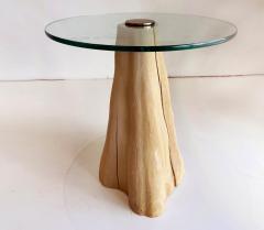 Organic Post modern Wooden Steven Chase Side Tables Pair - 4557878