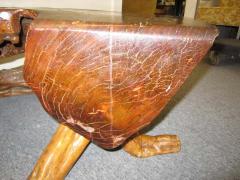 Organic Redwood Free Edge Coffee Table Mid century Modern - 1749033