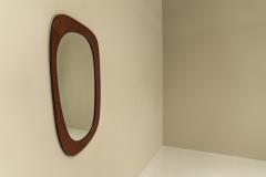 Organic Shaped Mirror In Teak Denmark 1970s - 3325734