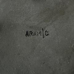 Organic ruffled edge bowl in deep blue black gloss finish  - 4498438