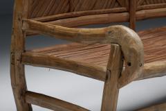 Oriental Bamboo Sofa Bed 20th Century - 2693802