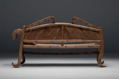 Oriental Bamboo Sofa Bed 20th Century - 2693837