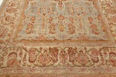 Oriental Inspired Rug in Pink Orange Red Gold Brown and Green - 2005603