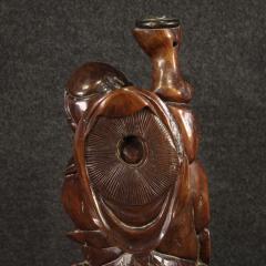 Oriental sculpture from the 20th century Fisherman with fish - 4010793