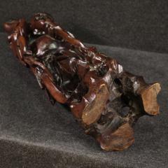 Oriental sculpture from the 20th century Fisherman with fish - 4010800