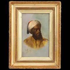 Orientalist Moorish Man Portrait 19th Century - 3880740