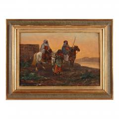 Orientalist oil painting with Equestrian subject - 3371834