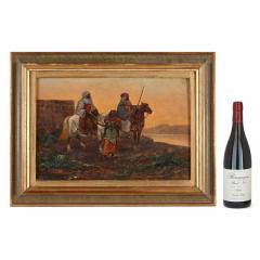 Orientalist oil painting with Equestrian subject - 3371884
