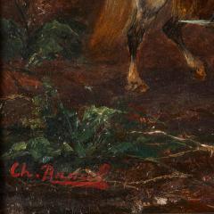 Orientalist oil painting with Equestrian subject - 3371889