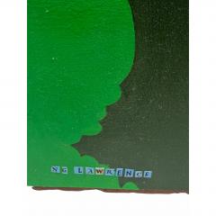 Orig Nancy Goodman Lawrence Acrylic Collage Painting Mutation - 4722816