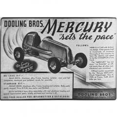 Original 1939 Dooling Bros Mercury Tethered Racing Car - 4699742