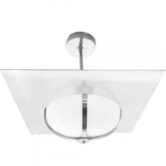 Original 1939 Square Streamline Moderne Bauhaus Style Chandelier - 183582