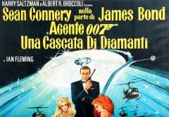 Original 1971 Italian James Bond Movie Poster Diamonds Are Forever  - 95912