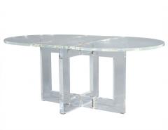 Original Acrylic Vintage Modern Drop Leaf Table - 1994702
