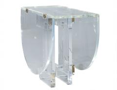 Original Acrylic Vintage Modern Drop Leaf Table - 1994706
